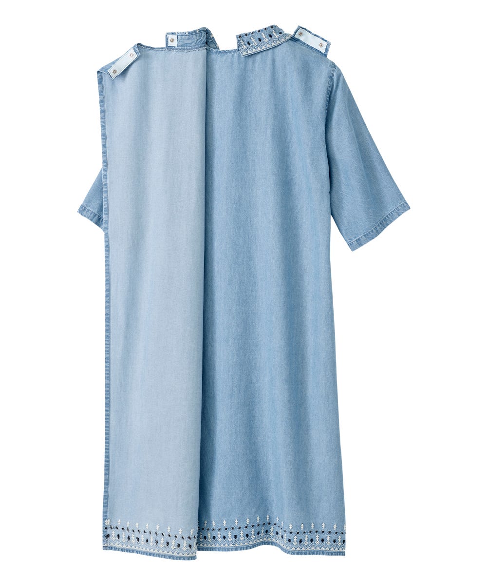 Women's Adaptive Open Back Collared Dress
