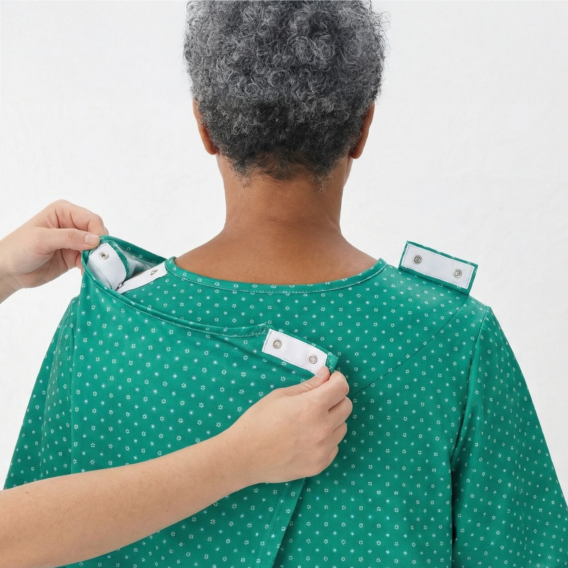 Women's Open Back Lace Trim Nightgown with Pockets