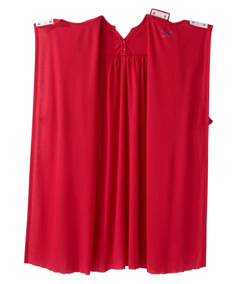 Women's Open Back Waffle Knit Nightgown