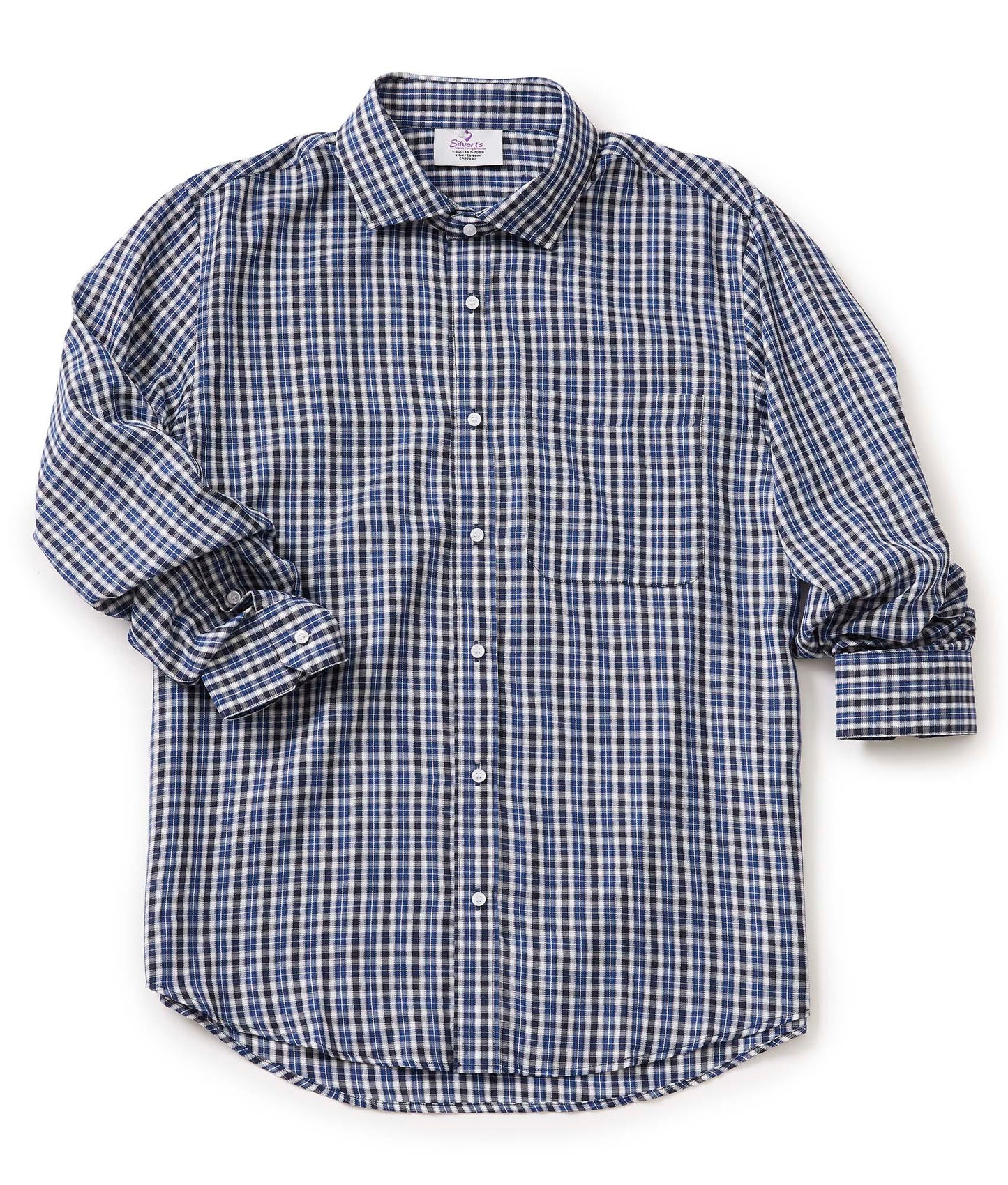 Men's Self Dressing Magnetic Buttons Dress Shirt