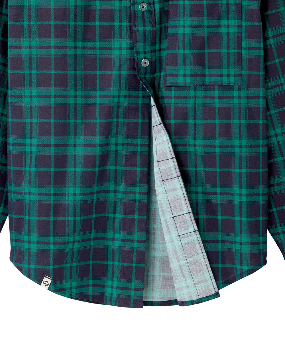 Men's Self Dressing Magnetic Buttons Dress Shirt