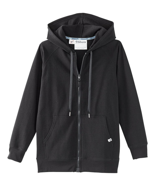 Womens Magnetic-Zipper Hoodie with Pockets