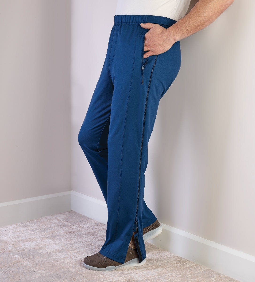 Men's Easy Touch Side Zip Pant with Catheter Access
