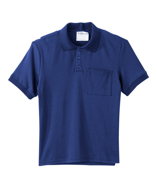 Men's Classic Open Back Short Sleeve Polo Shirt