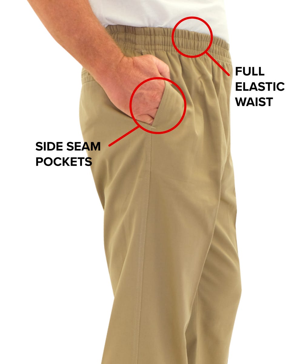 Men's Elastic Waist Rugger Pant