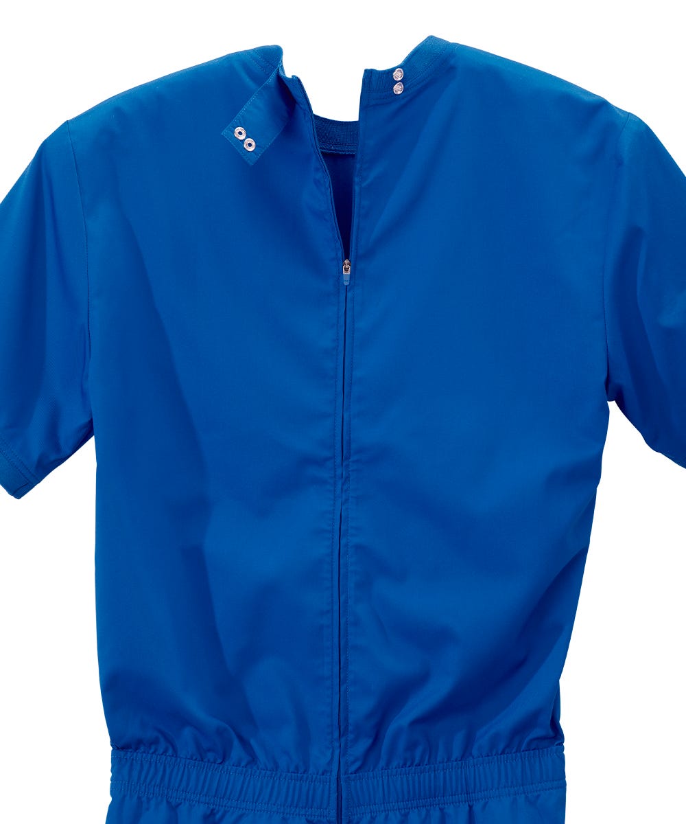 Men's Stay Dressed Jumpsuit for Dementia Needs Full Back Zip Outfit - Clearance
