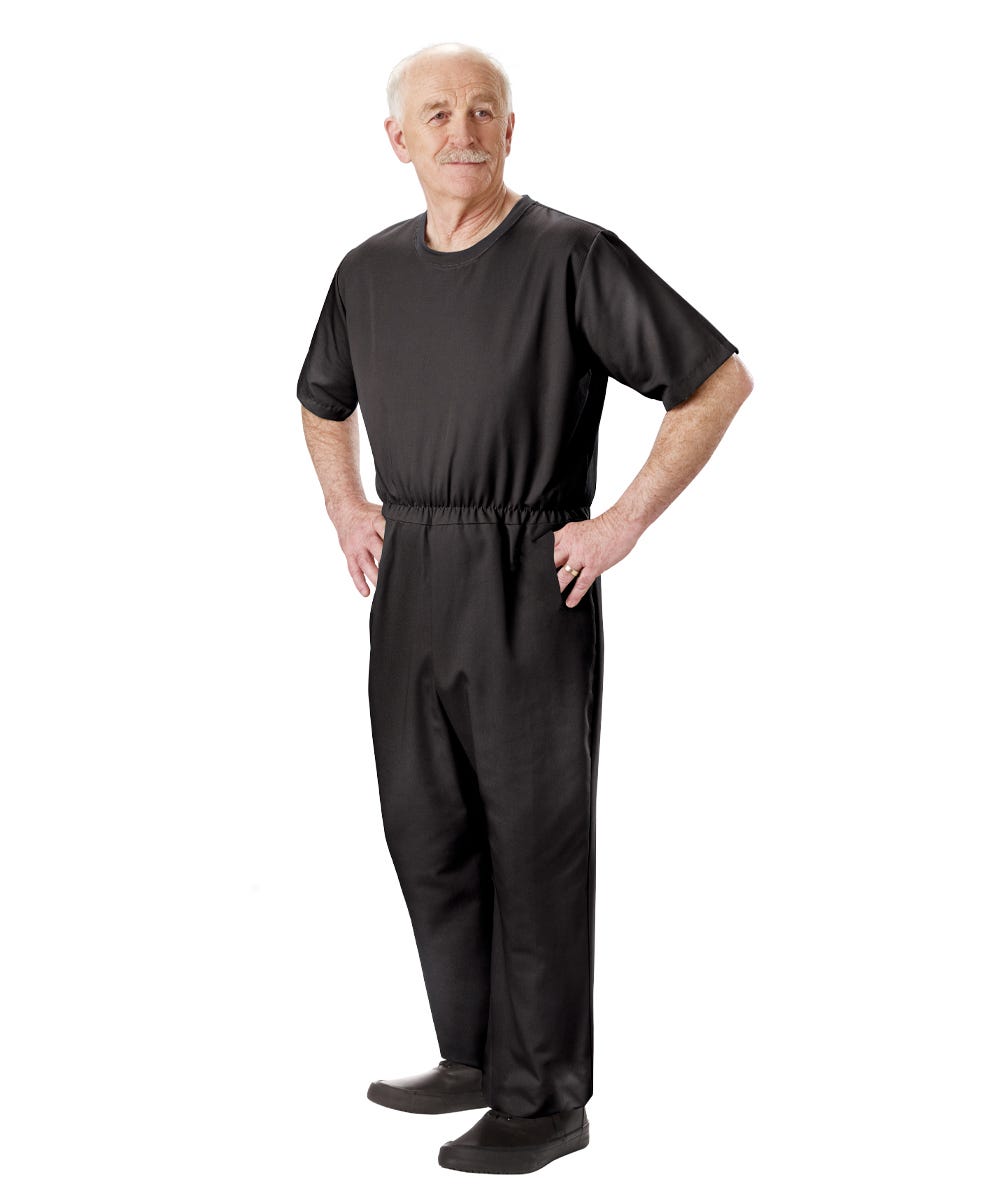 Men's Stay Dressed Jumpsuit for Dementia Needs Full Back Zip Outfit - Clearance
