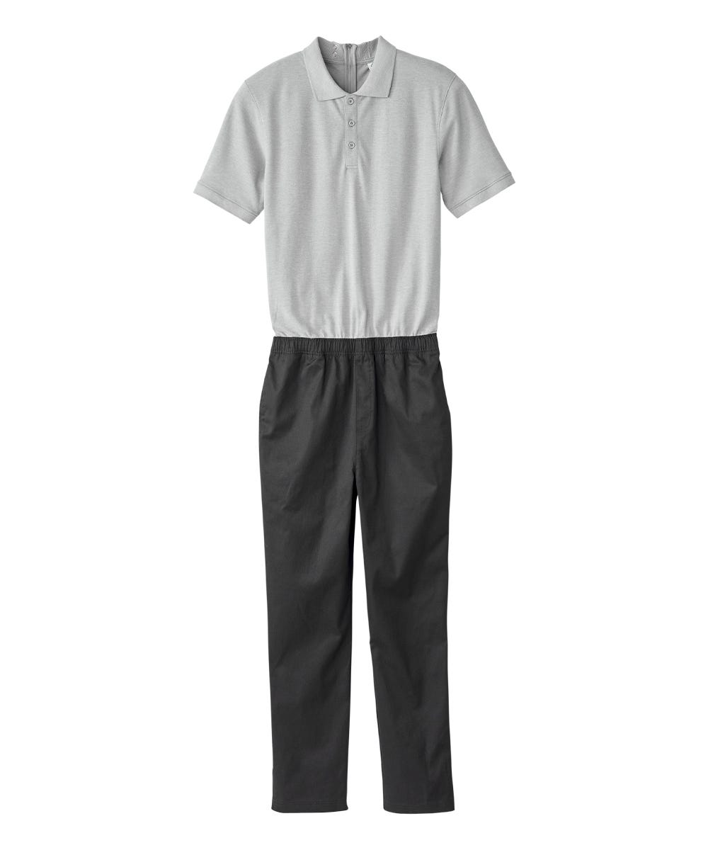Men's Stay Dressed Jumpsuit with Short Sleeve Polo Shirt - Clearance