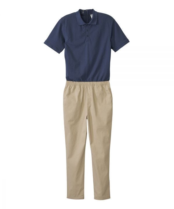 Men's Stay Dressed Jumpsuit with Short Sleeve Polo Shirt - Clearance