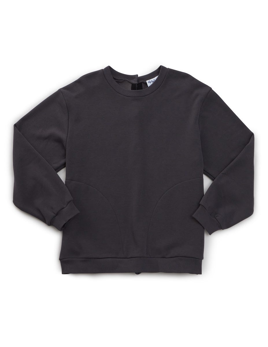 Men's Open Back Adaptive Fleece Sweatshirt - Clearance