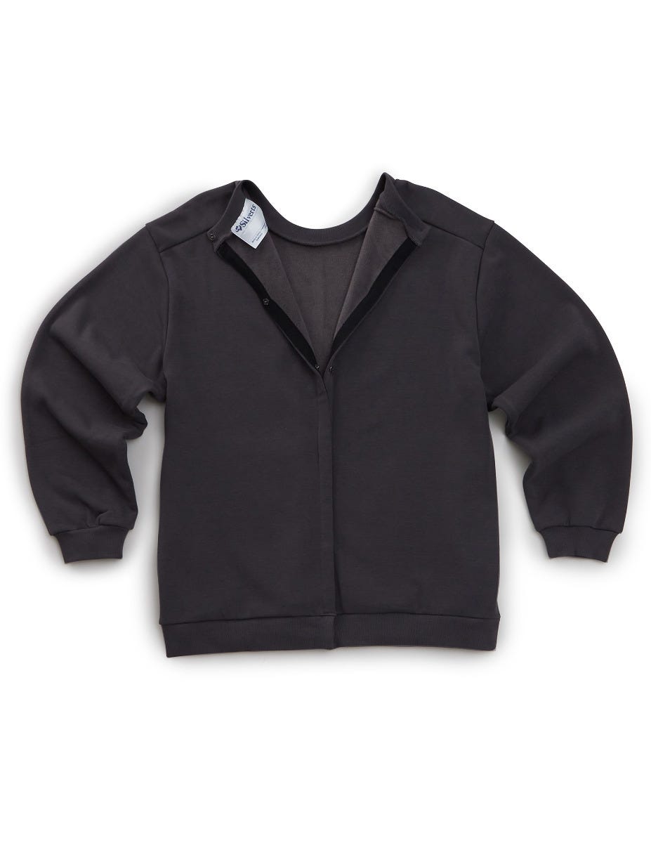 Men's Open Back Adaptive Fleece Sweatshirt - Clearance