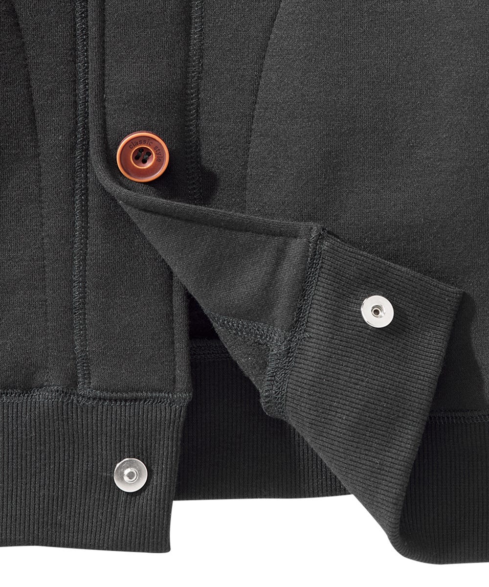 Men's Magnetic Button Front Bomber Jacket