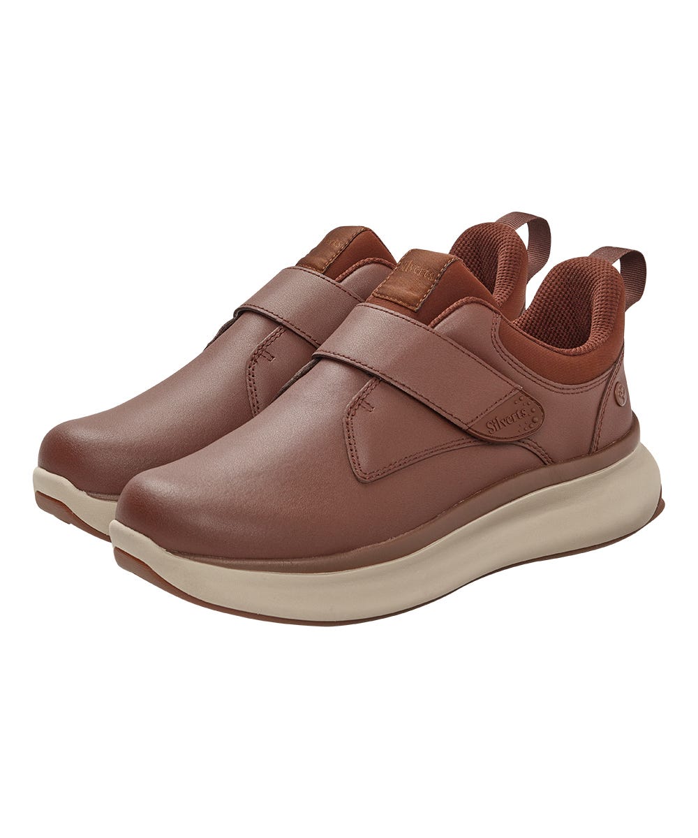Easy Wear Extra Wide Comfortable Walking Shoes for Men - Classic Single Strap Adjustable Closure