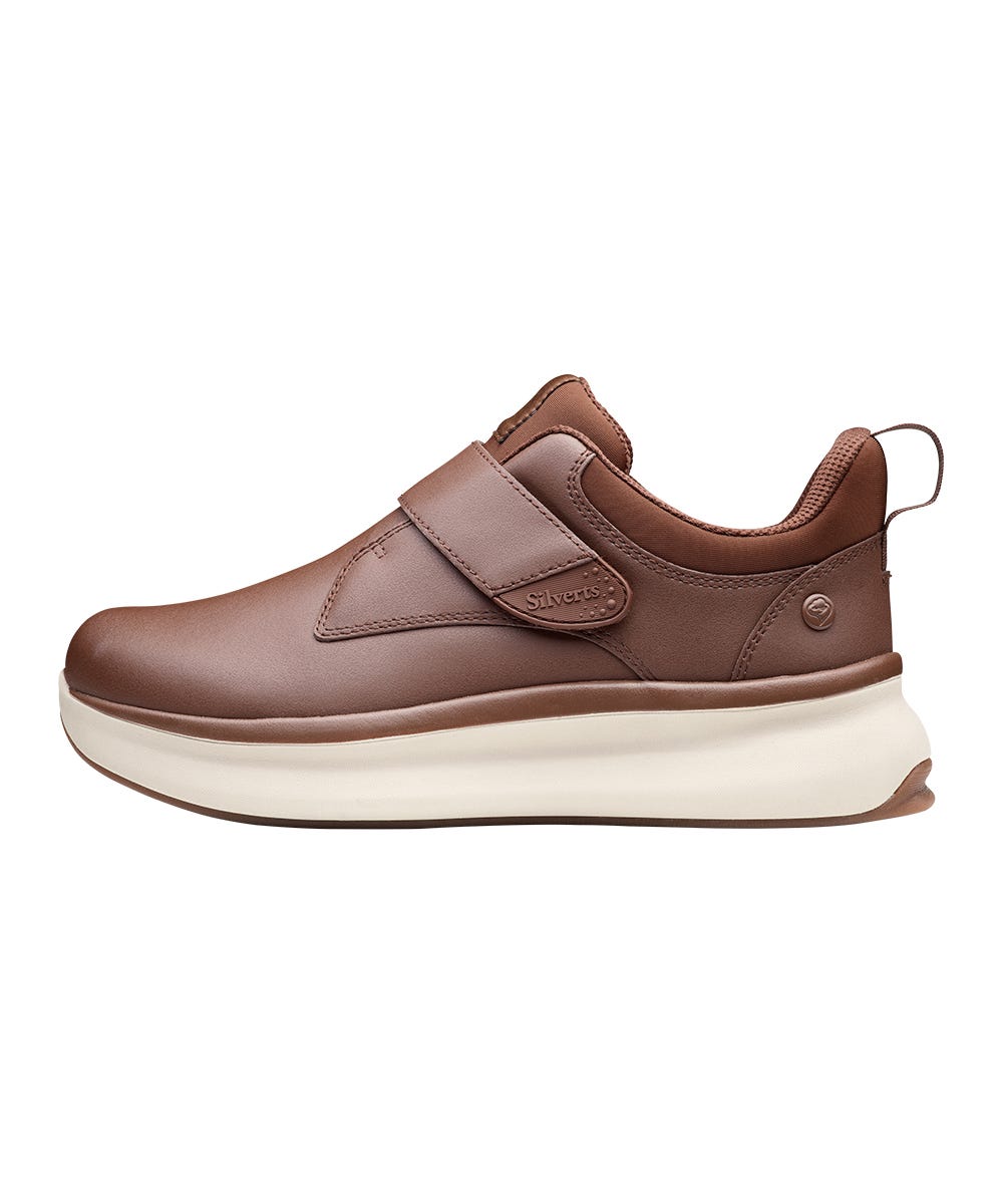 Easy Wear Extra Wide Comfortable Walking Shoes for Men - Classic Single Strap Adjustable Closure
