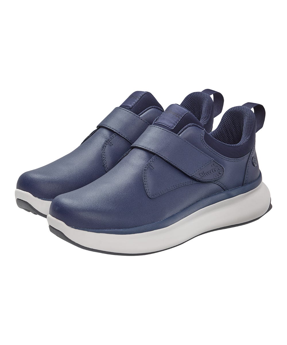 Easy Wear Extra Wide Comfortable Walking Shoes for Men - Classic Single Strap Adjustable Closure