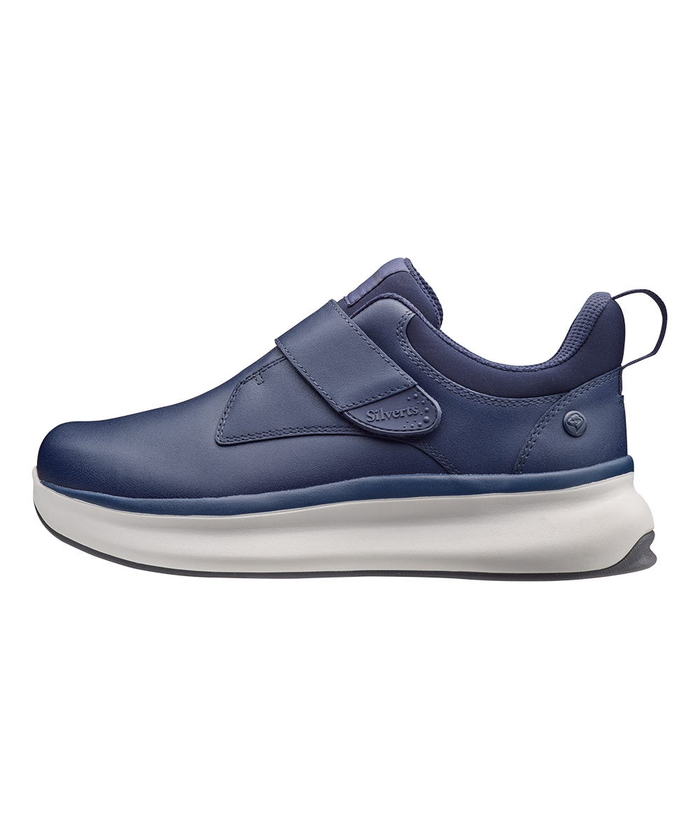 Easy Wear Extra Wide Comfortable Walking Shoes for Men - Classic Single Strap Adjustable Closure