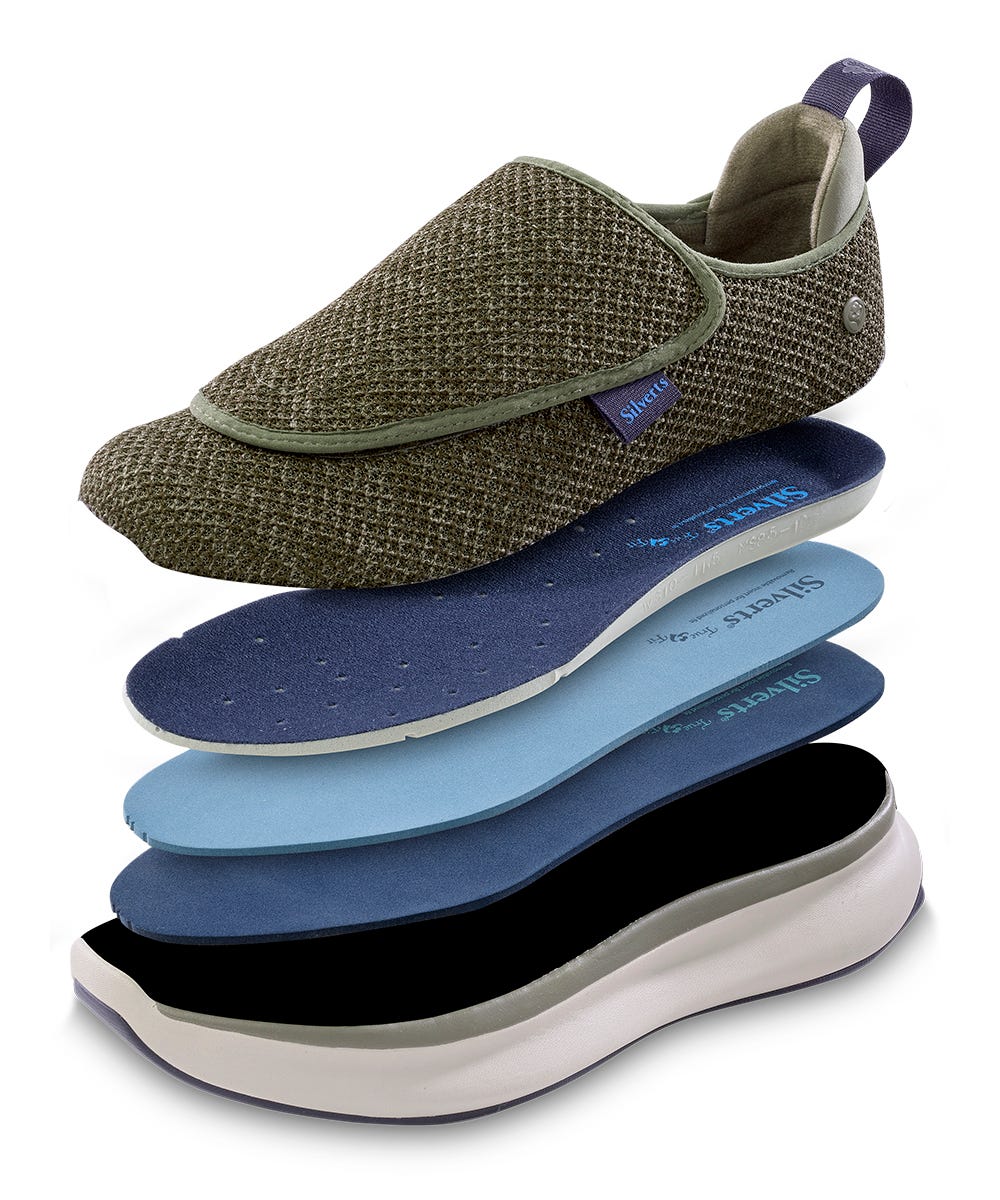 Men's Extra Wide Comfort Shoes with Easy Touch Closures - Best Walking Shoes for Seniors