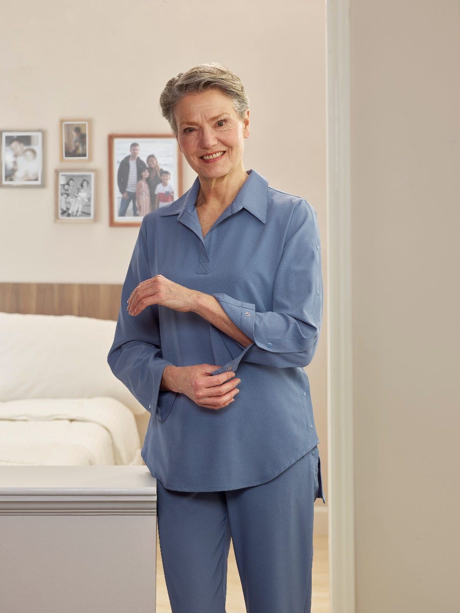 Women's Post Surgery Adaptive Recovery Blouse