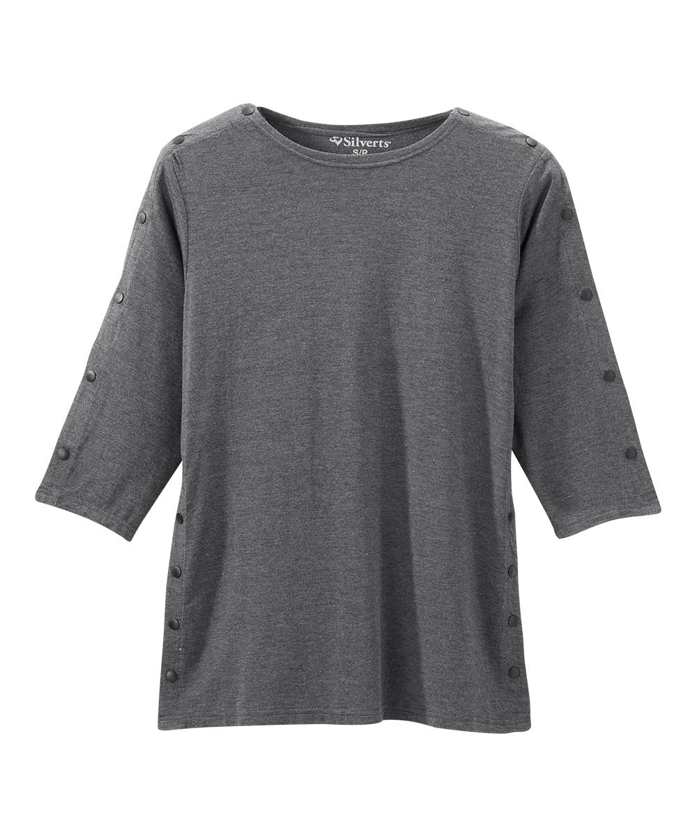Women's Adaptive Post-Surgical Top With Snaps
