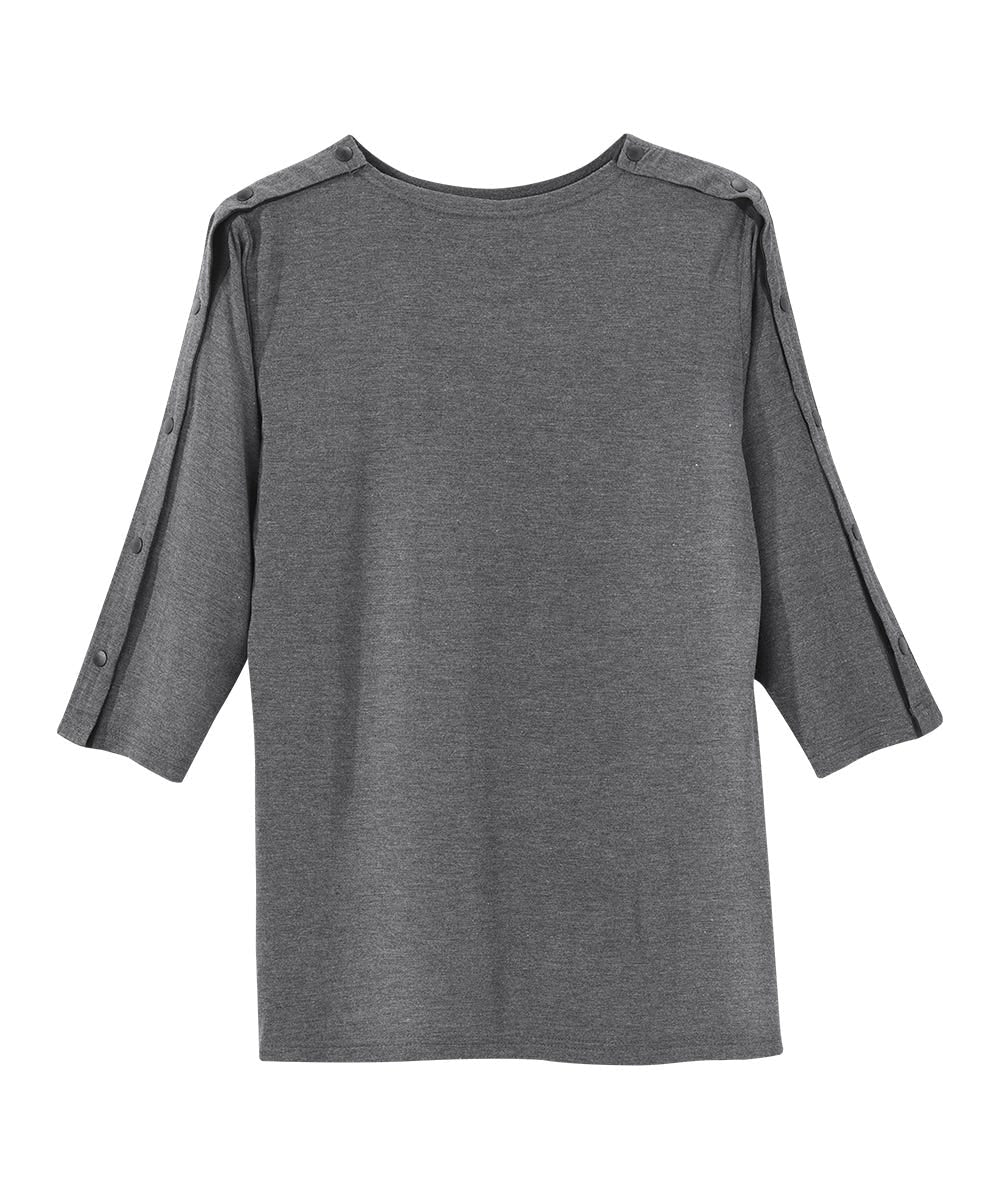 Women's Adaptive Post-Surgical Top With Snaps