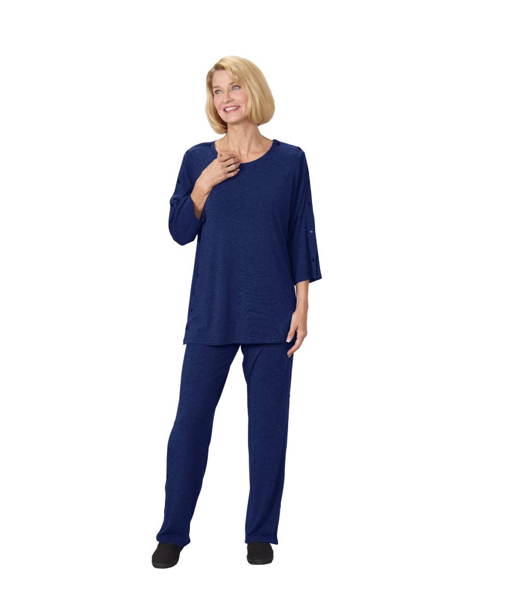 Women's Adaptive Post-Surgical Top With Snaps