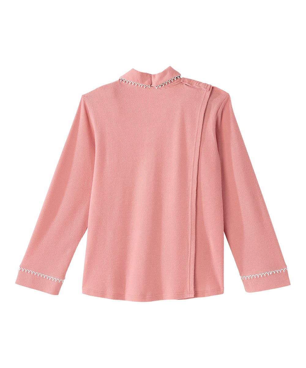 Women's Open Back Top & Pull-On Pant Waffle Knit Pajama Set