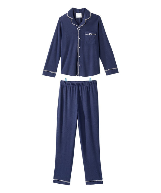 Women's Open Back Top & Pull-On Pant Waffle Knit Pajama Set