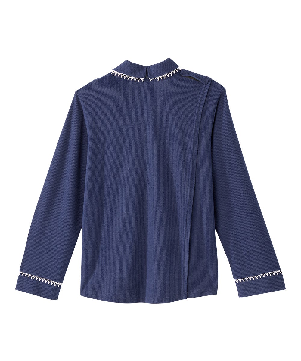 Women's Open Back Top & Pull-On Pant Waffle Knit Pajama Set
