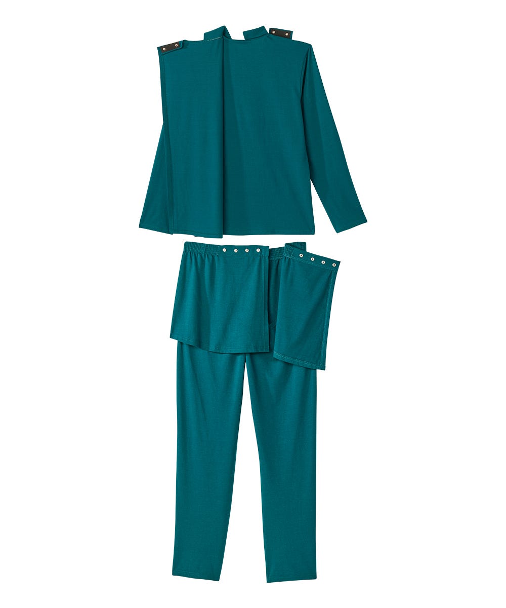 Men's Open Back Long Sleeve Polo & Open Back Pant Set