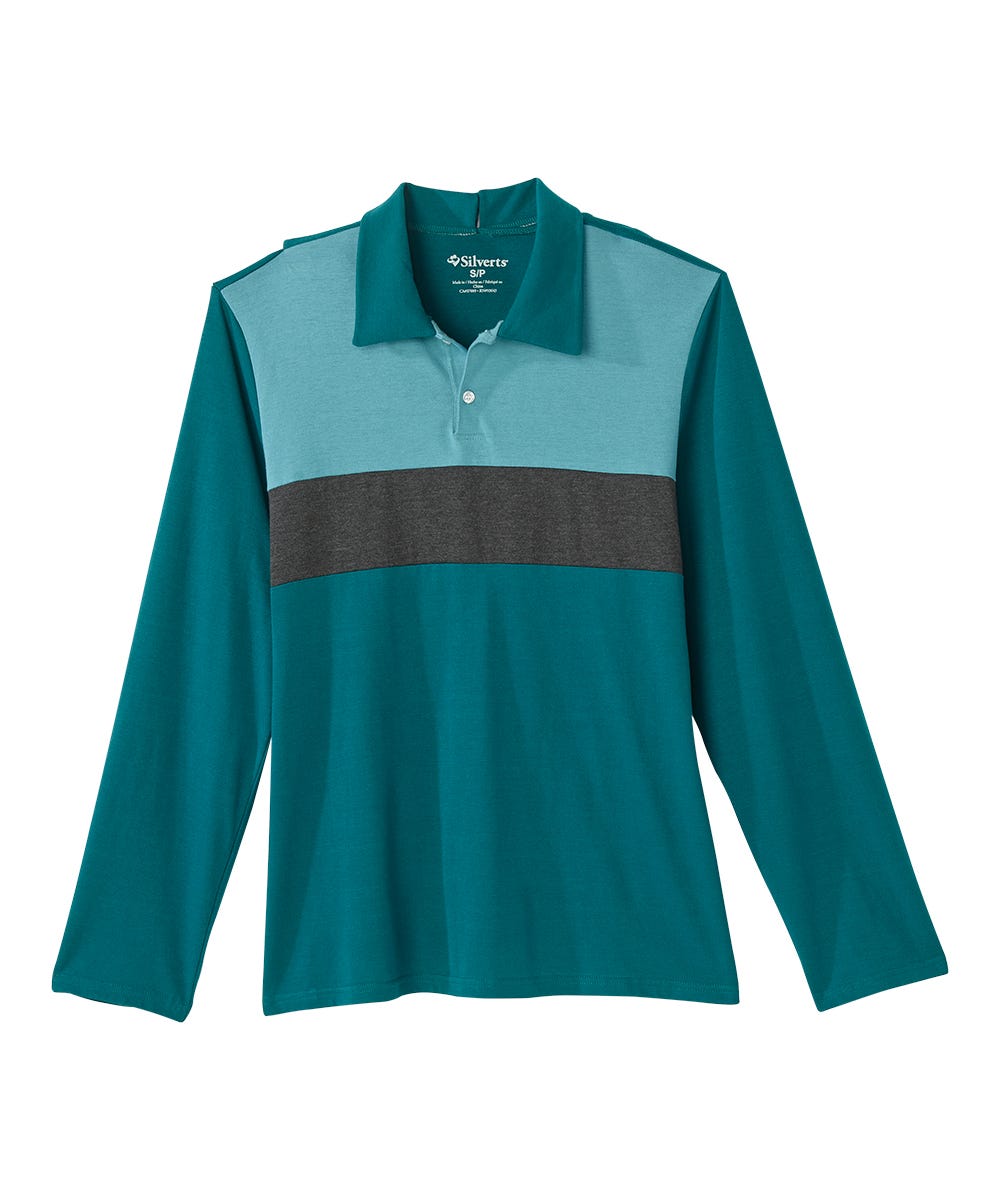 Men's Open Back Long Sleeve Polo & Open Back Pant Set