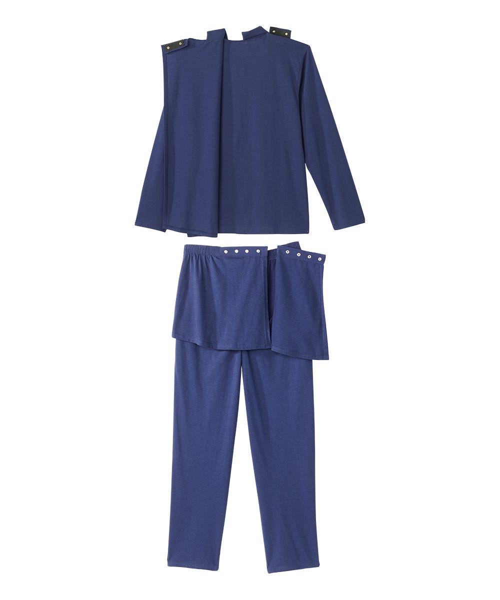 Men's Open Back Long Sleeve Polo & Open Back Pant Set