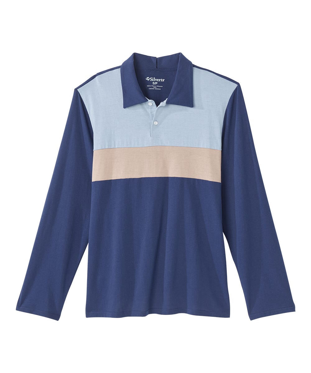 Men's Open Back Long Sleeve Polo & Open Back Pant Set