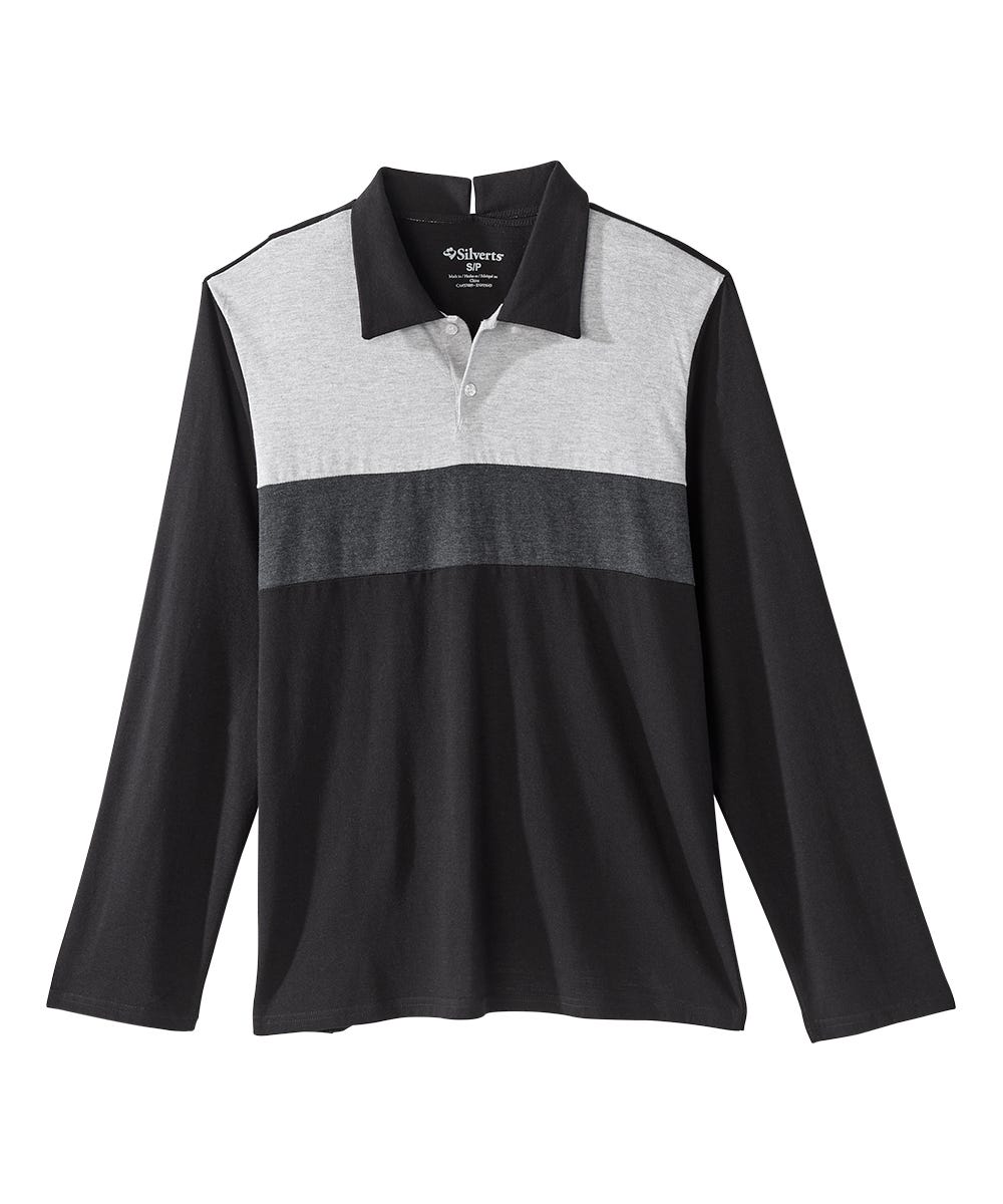 Men's Open Back Long Sleeve Polo & Open Back Pant Set