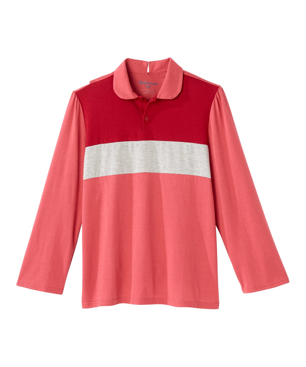 Women's Open Back Long Sleeve Polo & Open Back Pant Set