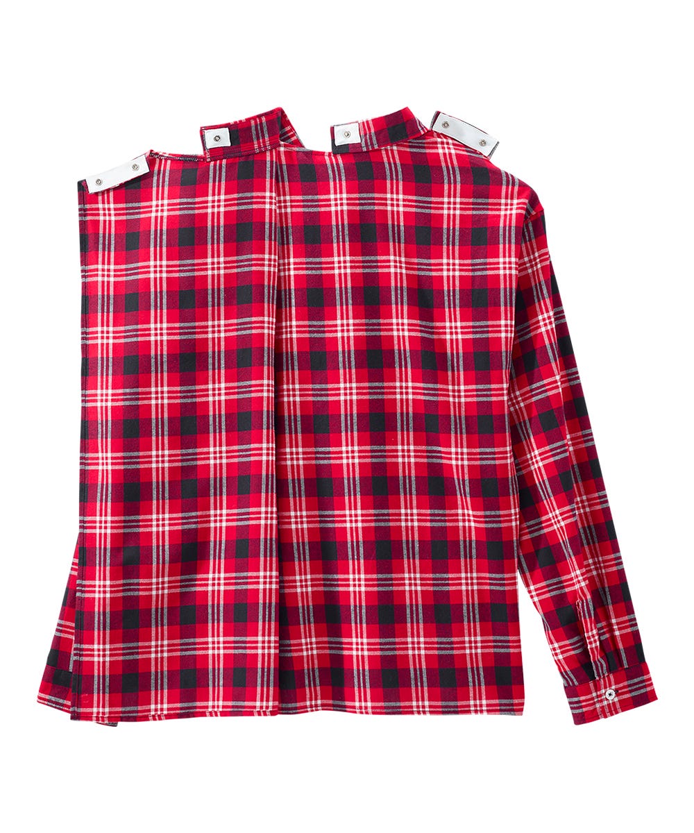 Men's Open Back Flannel Shirt