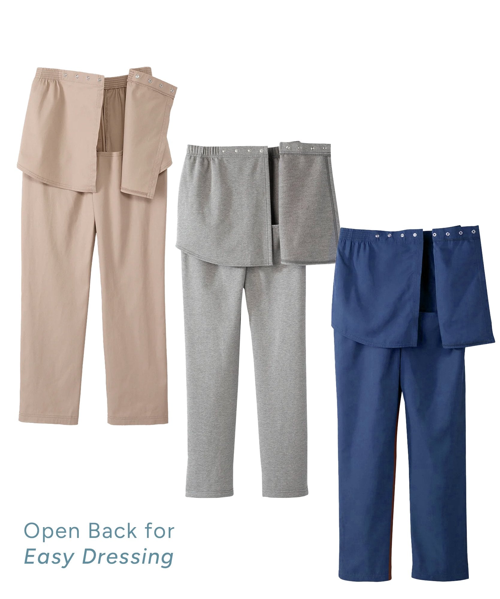Men's Open Back Pant Essentials - 3 Pack